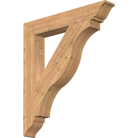 Ekena Millwork Funston Traditional Smooth Bracket, Western Red Cedar, 5 1/2"W x 38"D x 42"H BKT06X38X42FST01SWR